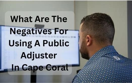 What Are The Negatives For Using A Public Adjuster In Cape Coral - Disadvantage When You Hire A Public Adjuster In Florida