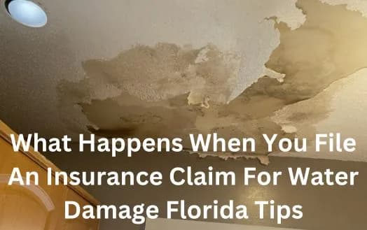 What Happens When You File An Insurance Claim For Water Damage Florida Tips - Filing water Damage Insurance Claim In Florida