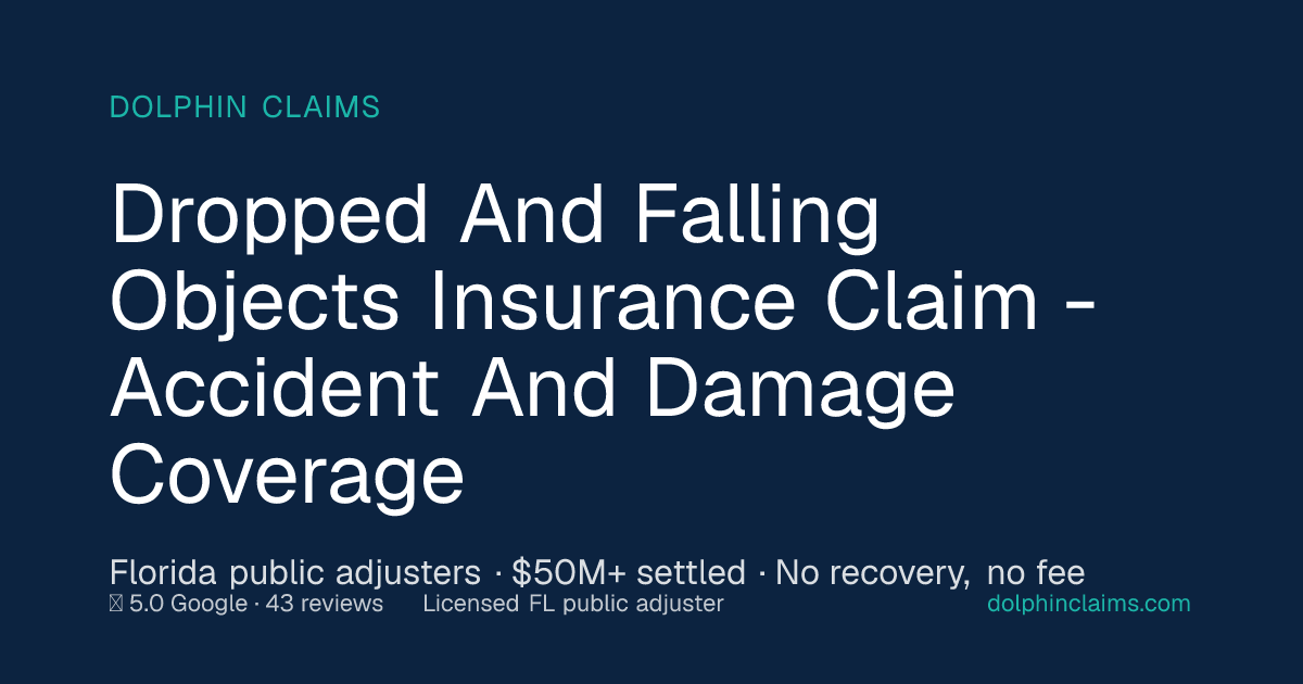 Falling Object Insurance Claims | Florida | Dolphin Claims
